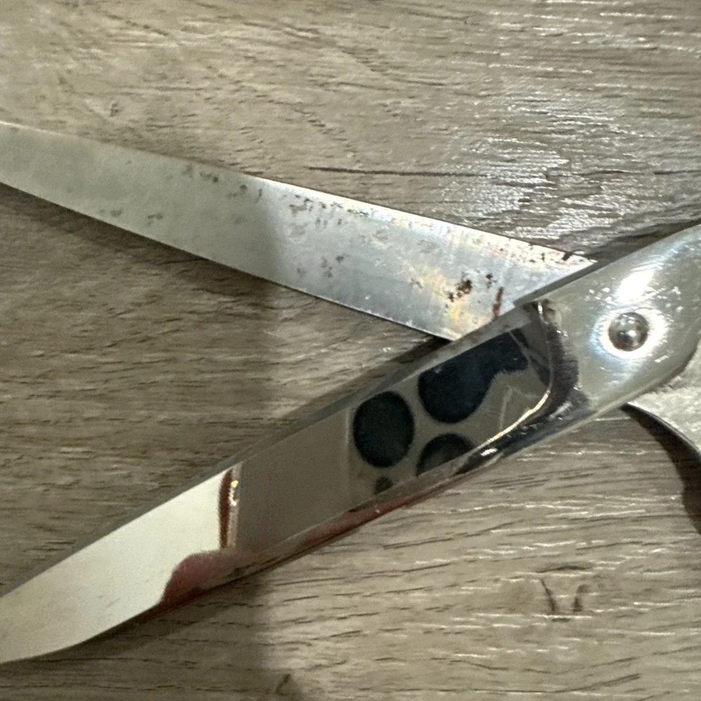 Vintage Wiss 3728 Faux Tortoise Shell Scissors Shears‎ Contura Lite 8.25